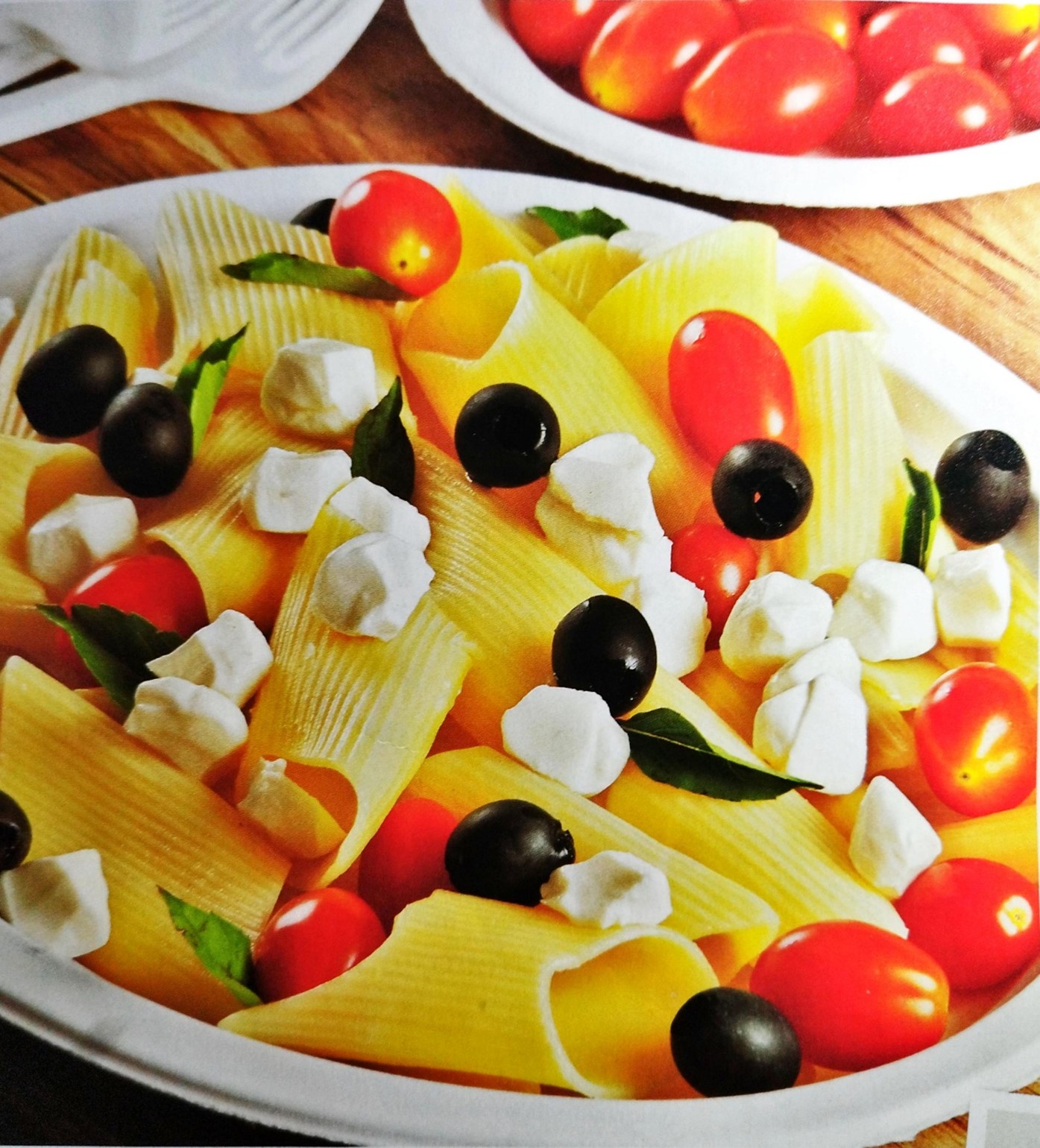 Pasta tibia caprese 