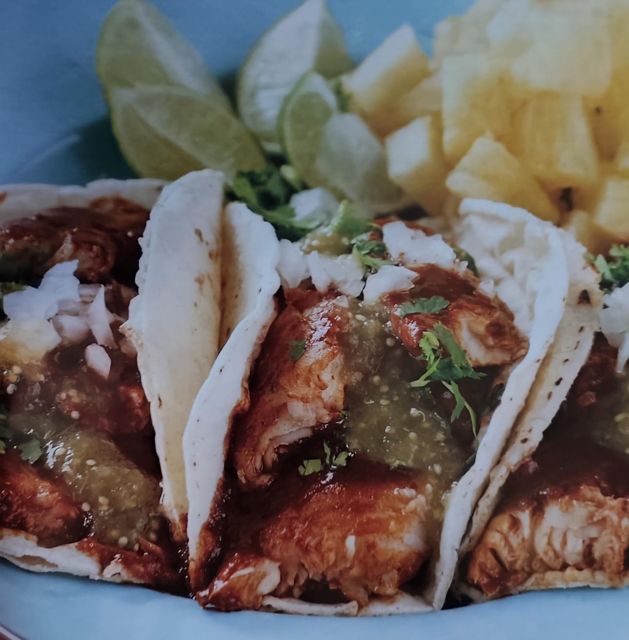 Tacos de pescado al pastor 