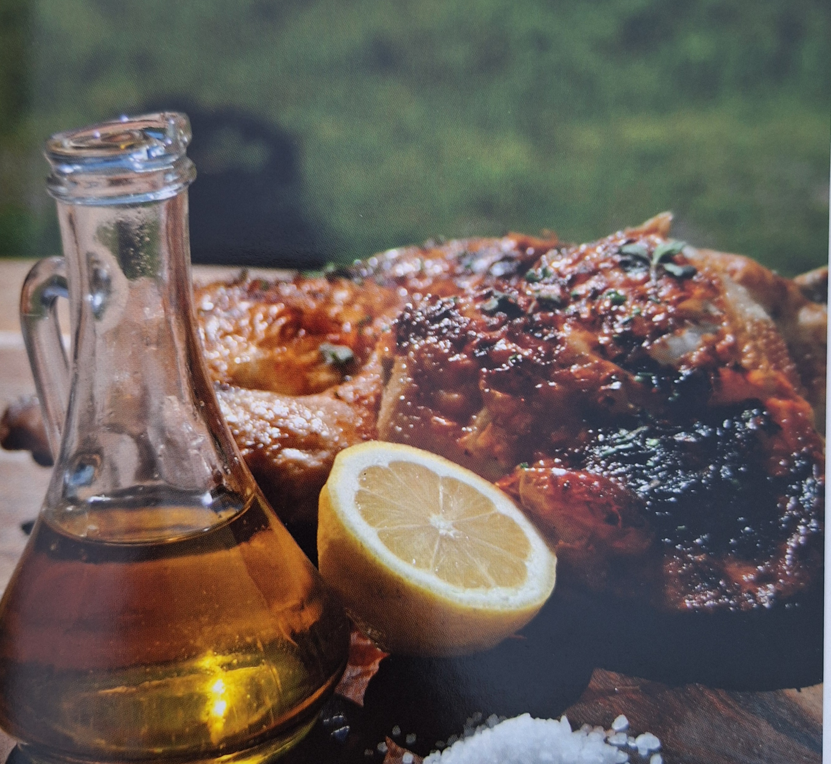 Pollo asado curado en salmuera. 