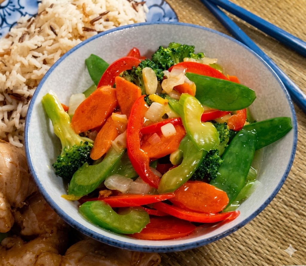 Verduras al jengibre