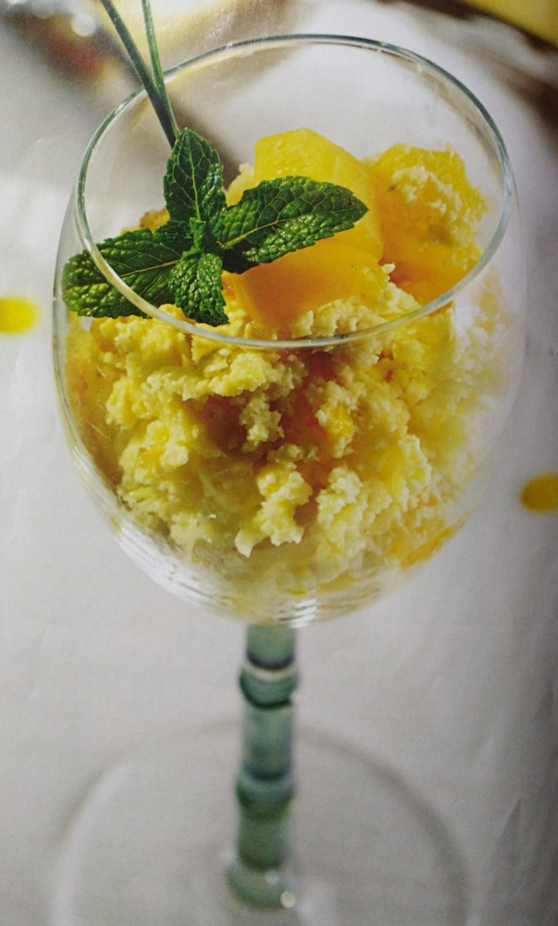 Budin de Queso y Mango 