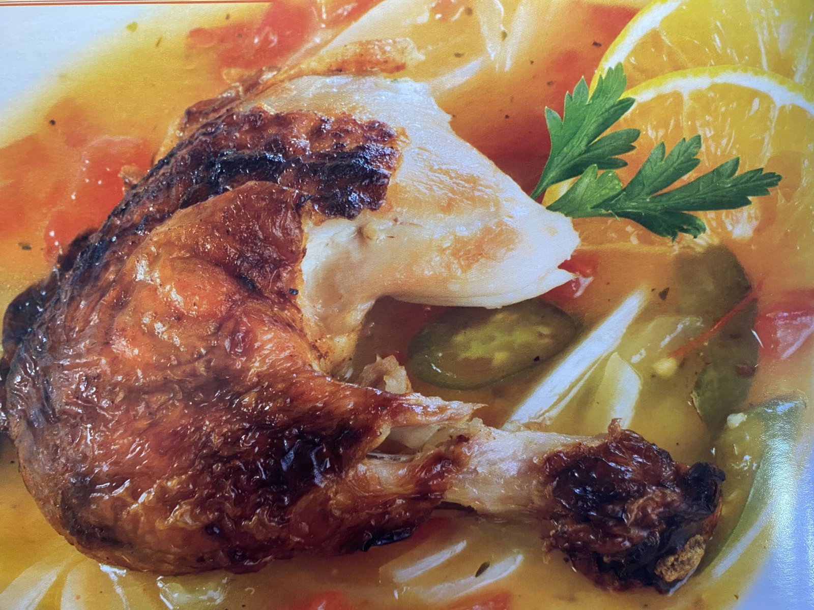 Pollo a la naranja 